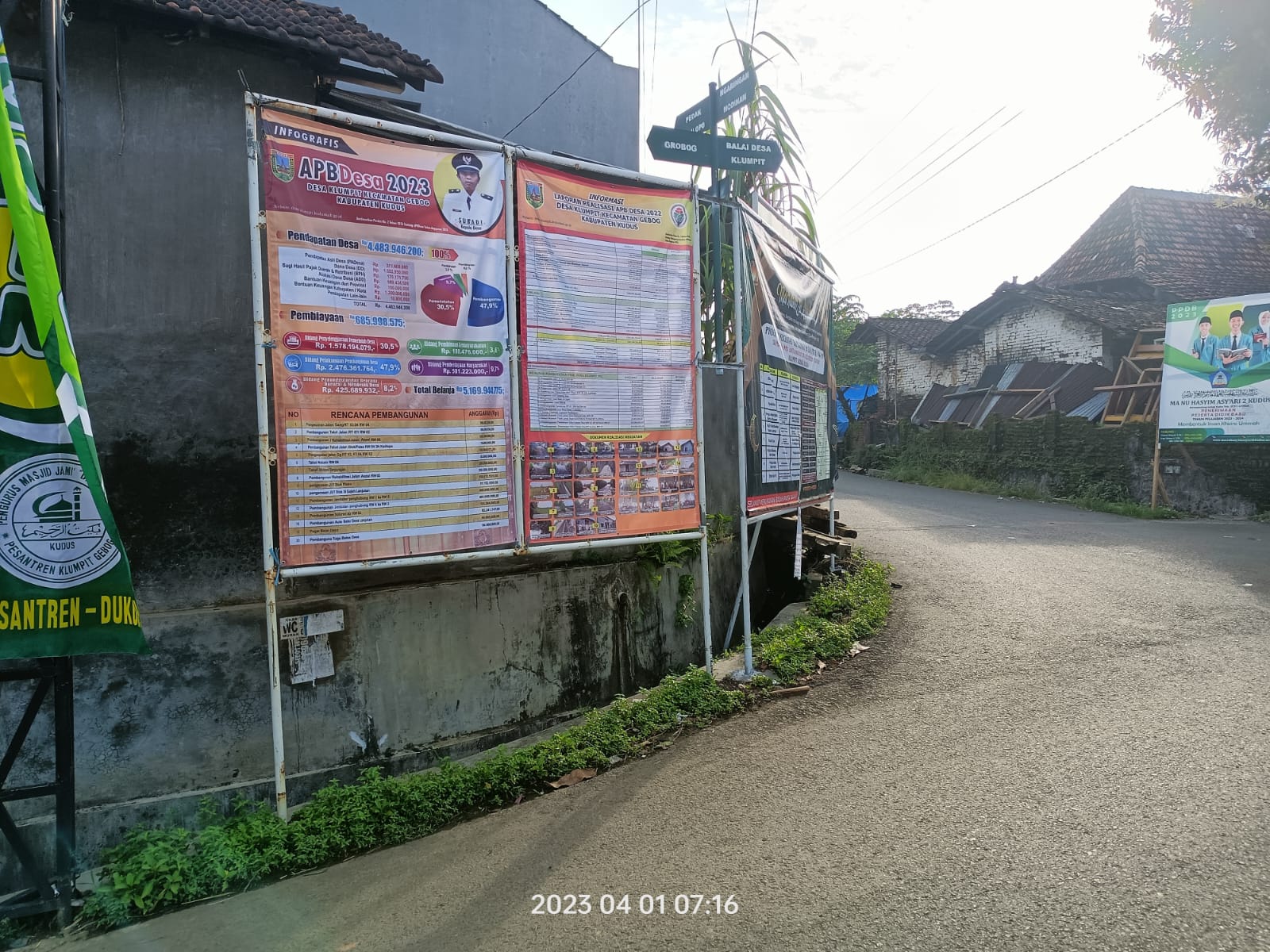 INFORMASI PUBLIK APBDESA T.A 2023 DAN REALISASI APBDESA T.A 2022