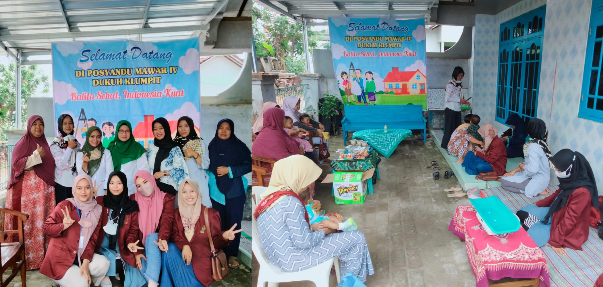 Kegiatan Posyandu di Gang Mawar IV Dukuh Klumpit Desa Klumpit Kecamatan Gebog Bersama KKN-IK IAIN Kudus